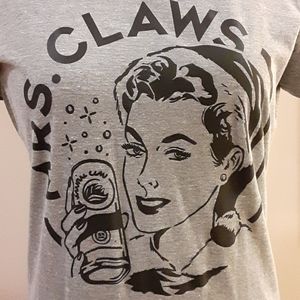 🤶 Mrs. White Claws Small gray tee shirt top